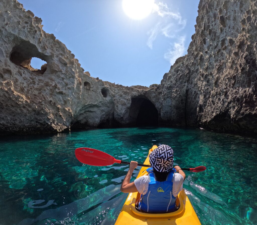 papafragas milos greece kayak